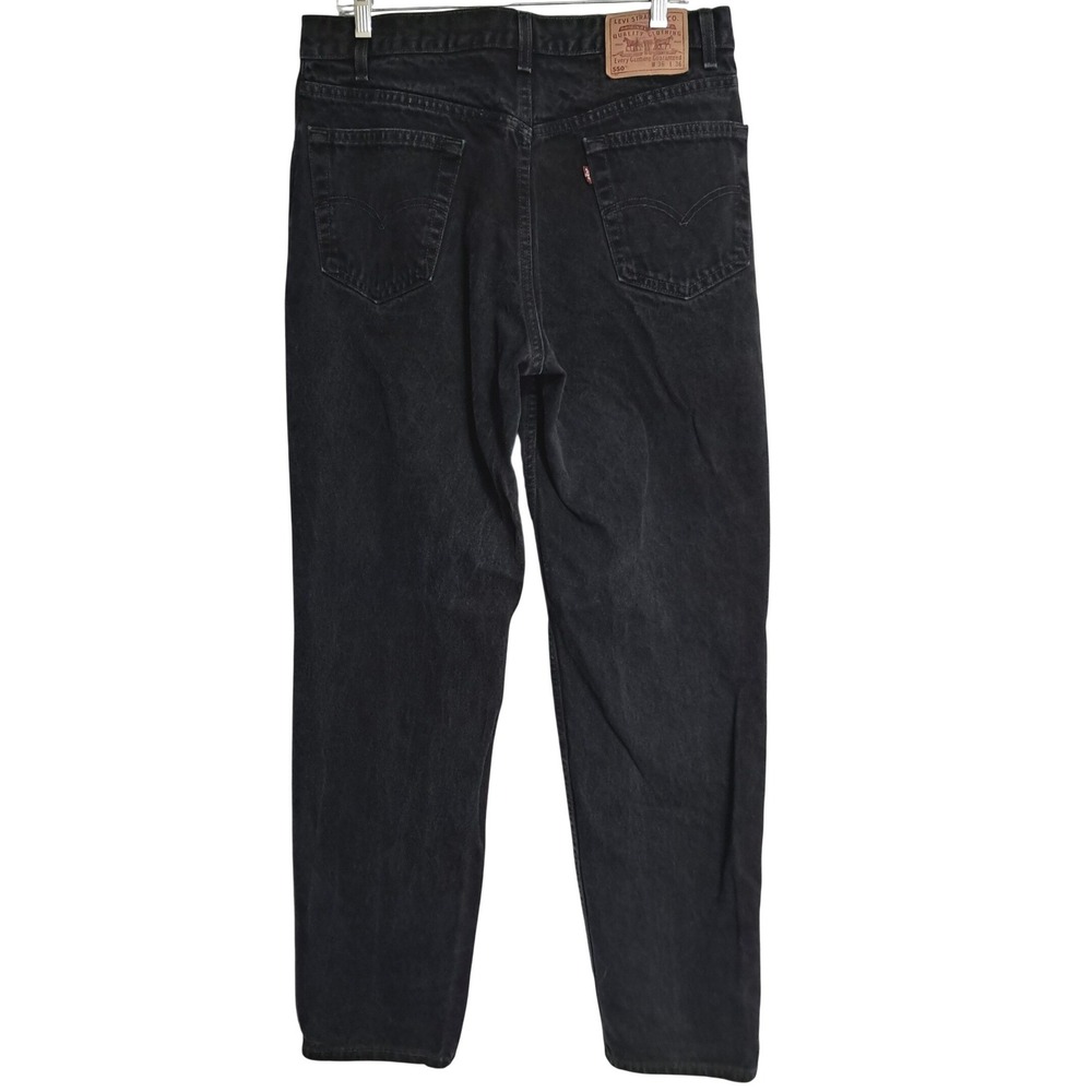 Levi's 550 Relaxed Fit Jeans Men 36x36 Black Vintage‎ 90s Made in USA